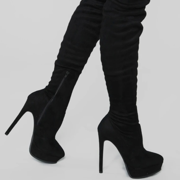 Knee High Suede Boot - Picture 1 of 3